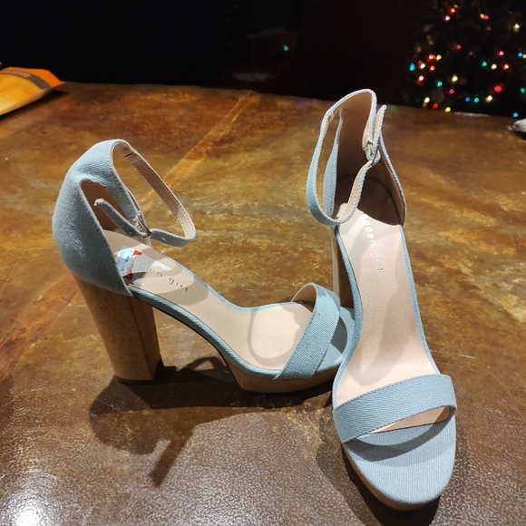 New Madden Girl Susie C Denim Fab Size 9.5 - Picture 1 of 5